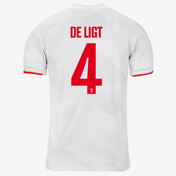 Camiseta Juventus NO.4 De Ligt 2ª Kit 2019 2020 Gris Blanco